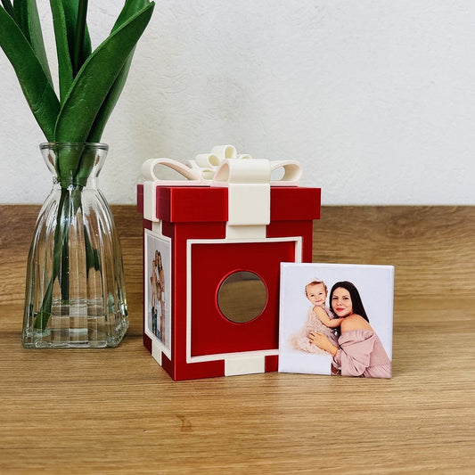 Gift Box Magnetic Photo Frame
