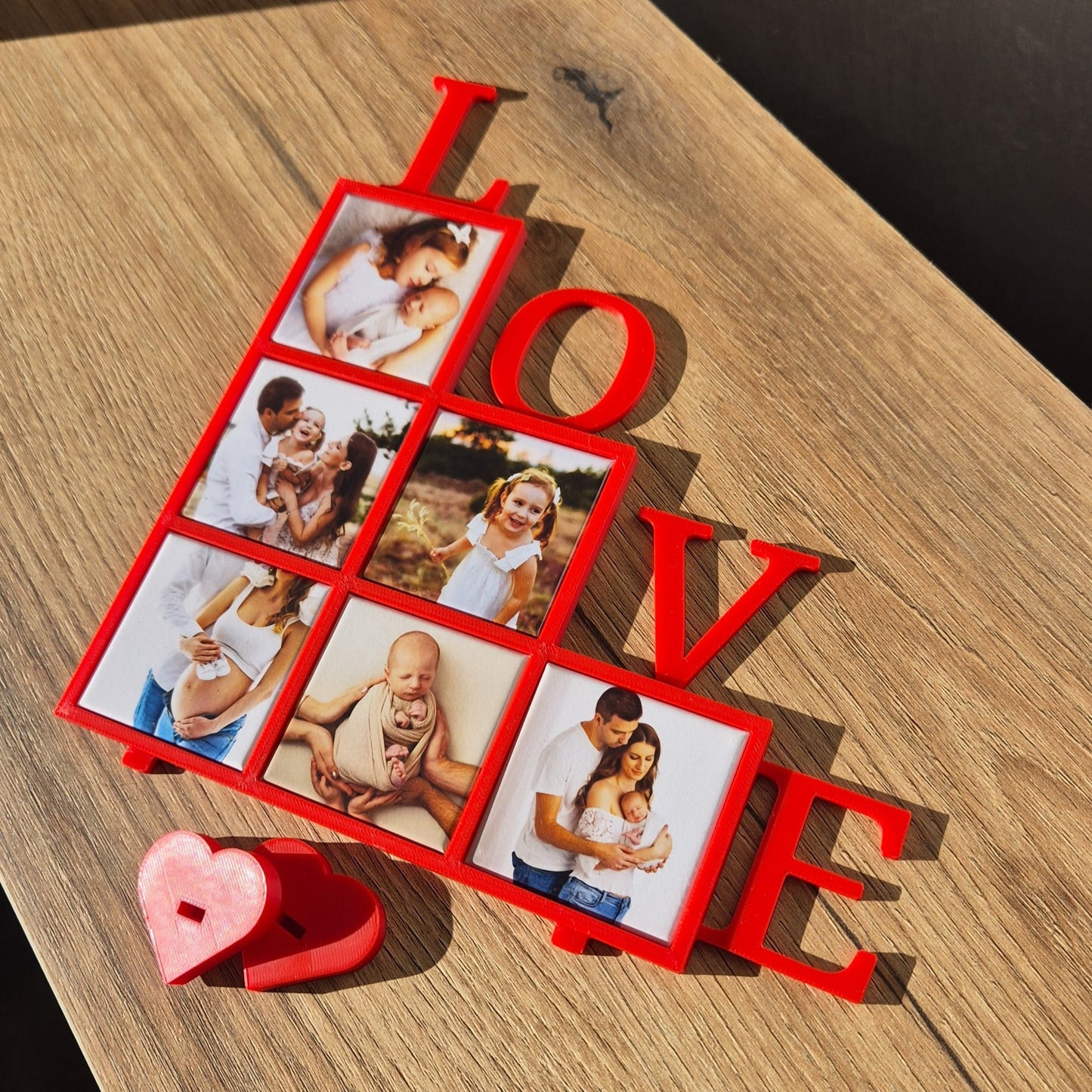 LOVE Magnetic 3D Print File for Photo Magnet Frame