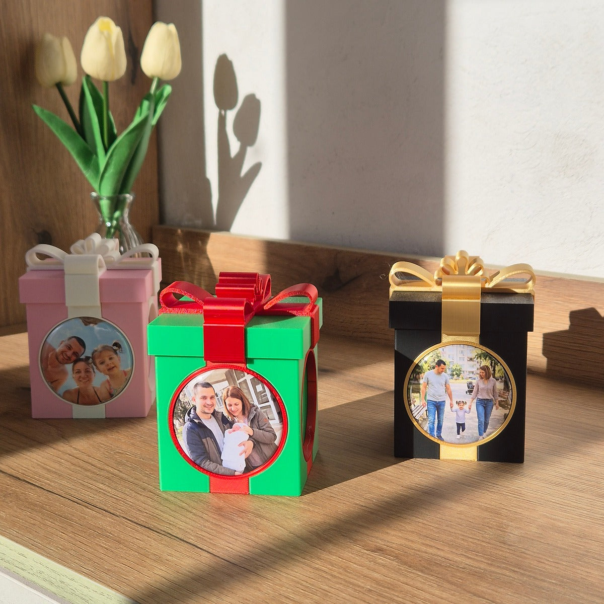 Gift Box Magnetic Photo Frame