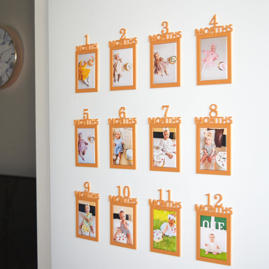 1-12 Month Magnetic Photo Frame 3D Print File - Commercial Use