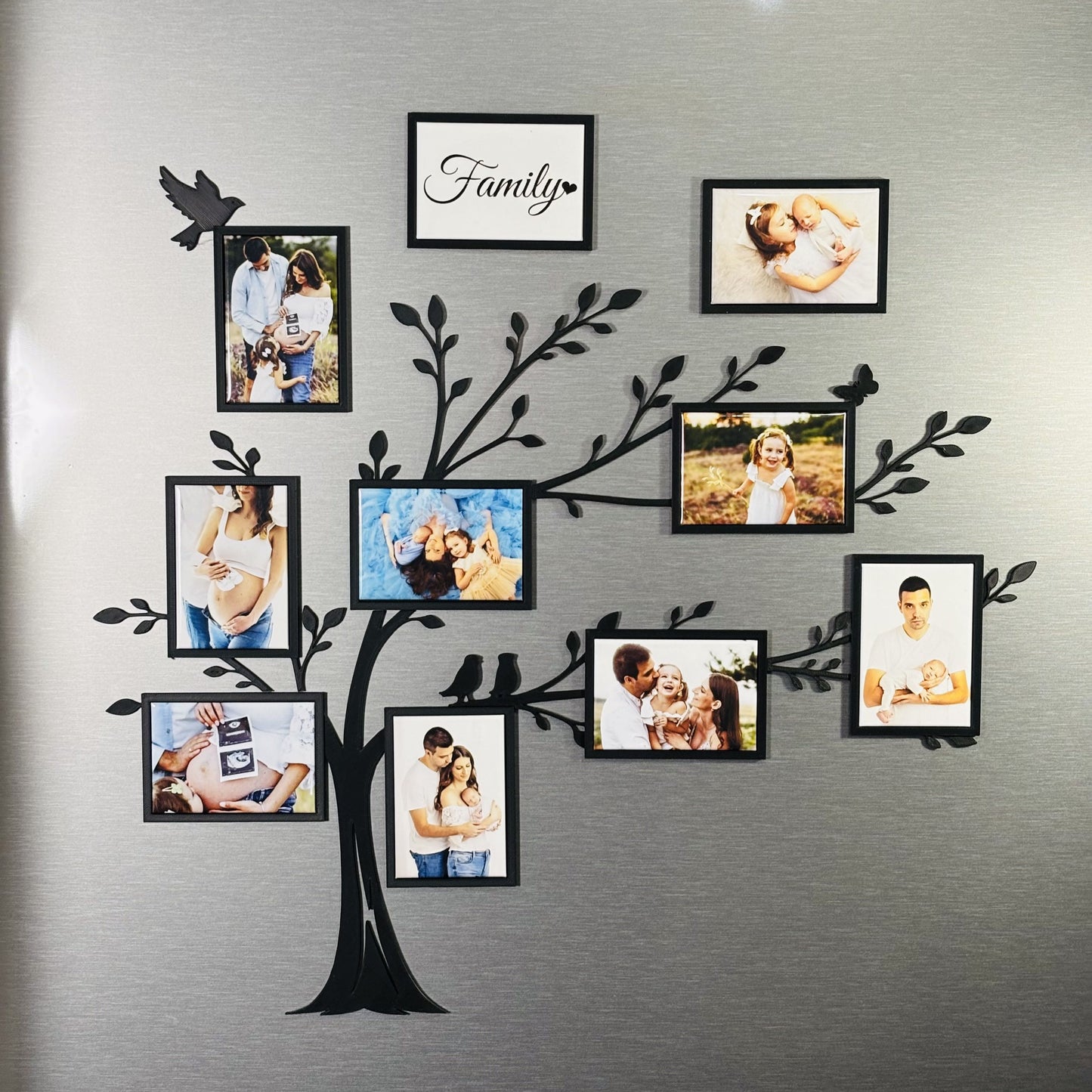 Family Tree Wind Oak Frame For Fridge